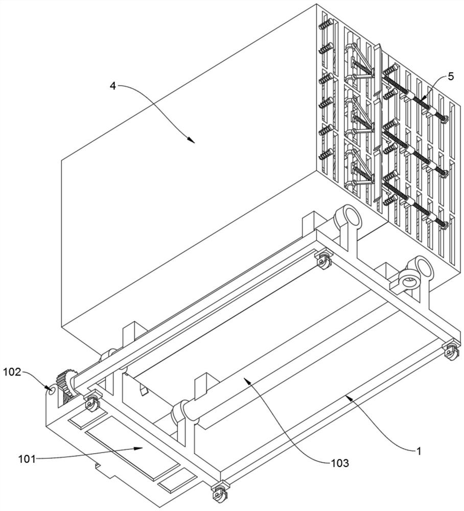 Transfer trolley convenient for production of energy-saving and environment-friendly electrical cabinet