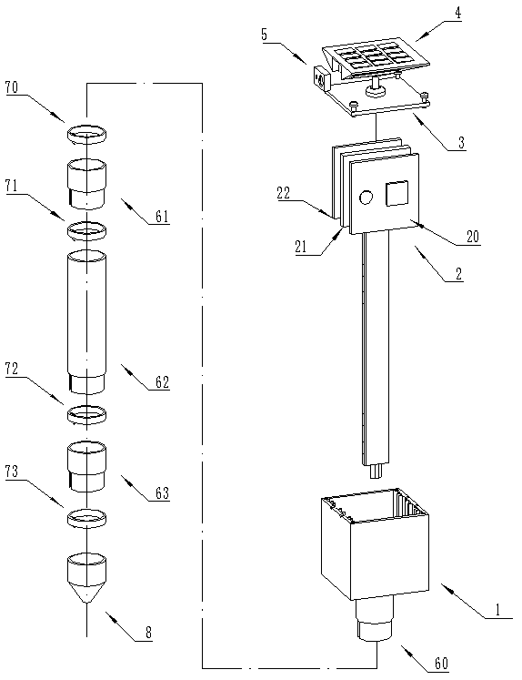 Device and method for in-situ soil salinity detection