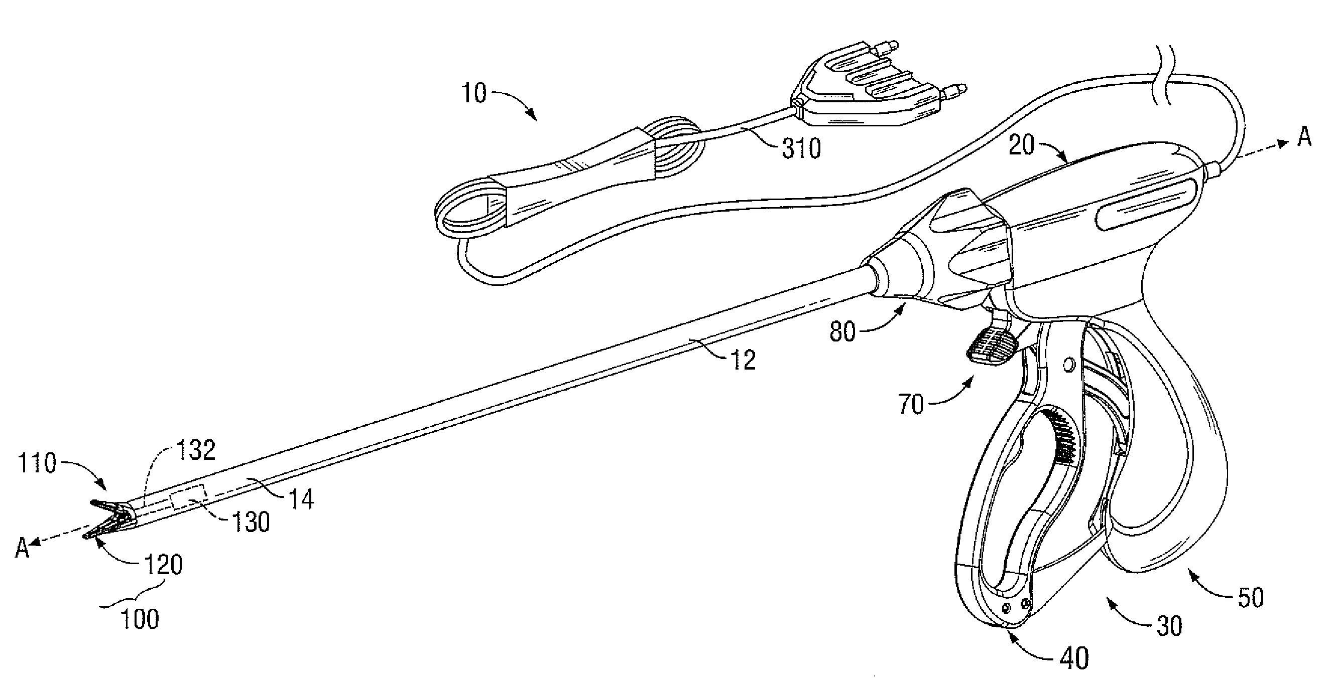 Apparatus, System, and Method for Performing an Endoscopic Electrosurgical Procedure