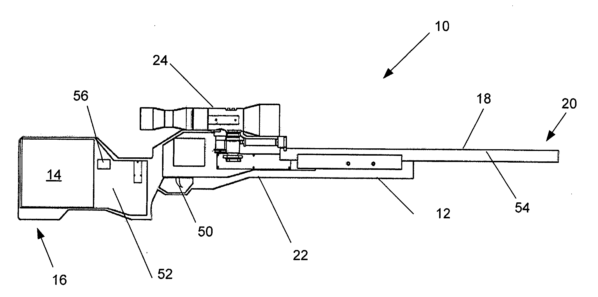 Simulated shooting device and system