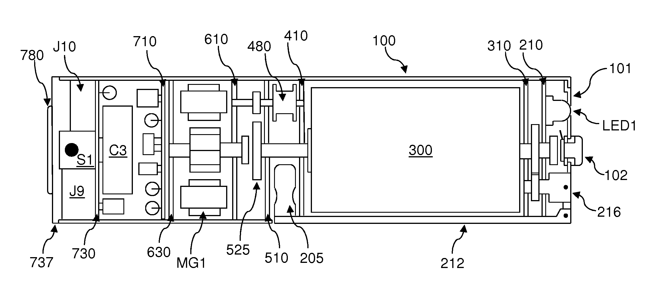 Electro-mechanical dynamo for c and d battery replacement