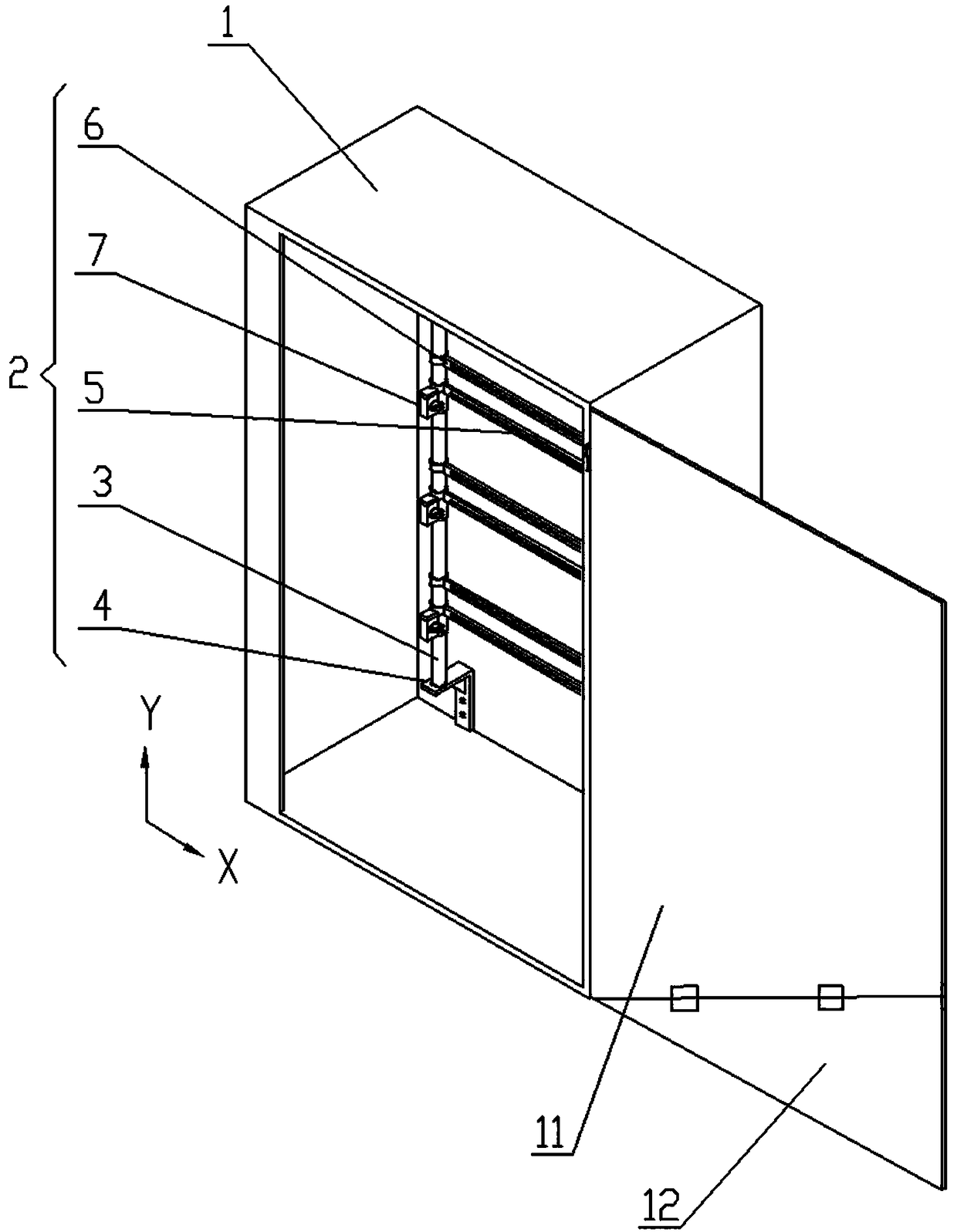 Power distribution cabinet convenient to install