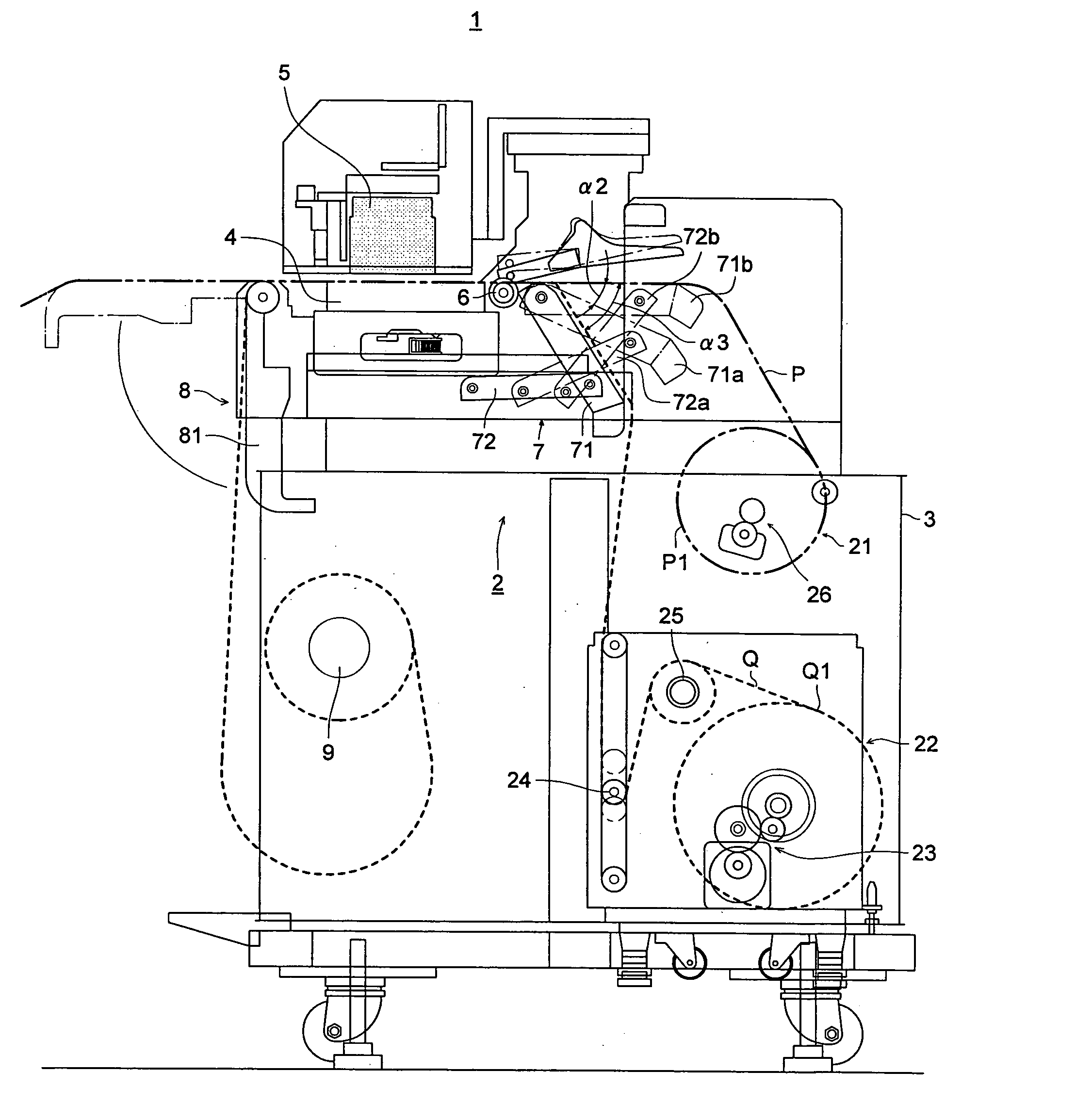 Recording medium conveying device