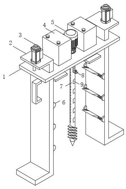 Portable geological stratification sampling instrument for geological prospecting