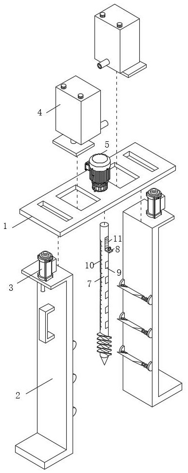 Portable geological stratification sampling instrument for geological prospecting