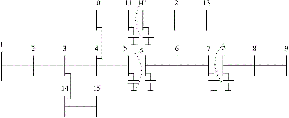 Power grid inherent structural characteristic-based power distribution network optimal reactive compensation method