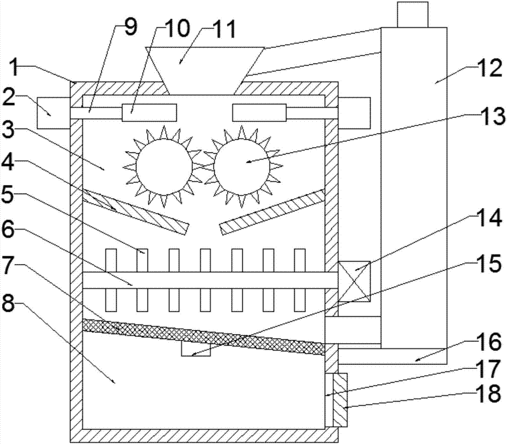 Environment-friendly straw recovery treatment device