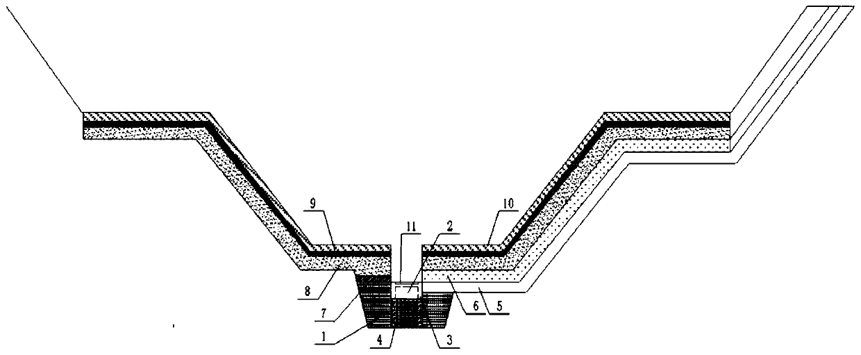 Underground construction blind shaft drainage system and construction method