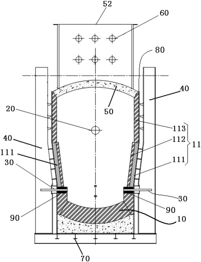 Improved type side-blowing molten pool smelting furnace