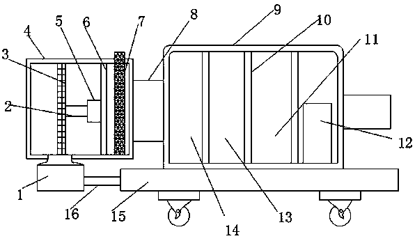 Air purification device for textile workshop