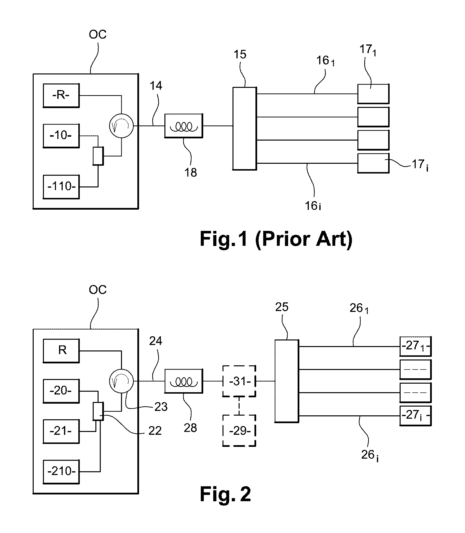 Long-reach passive optical network using remote modulation of an amplification optical signal