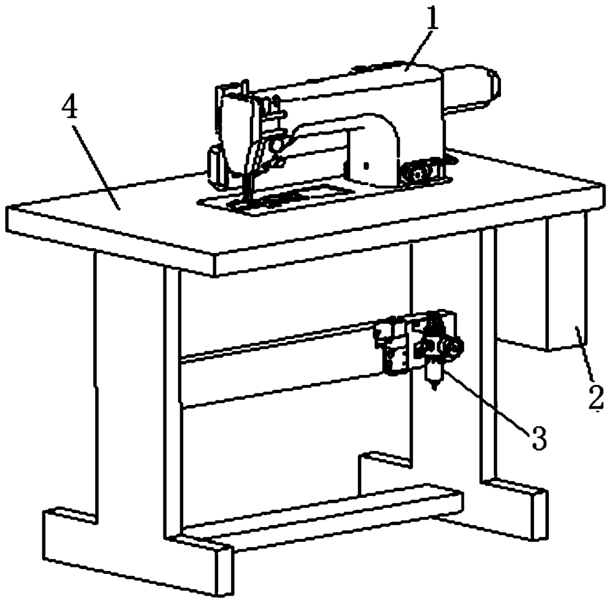 A fully automatic control device and control method for a sewing machine mop wheel