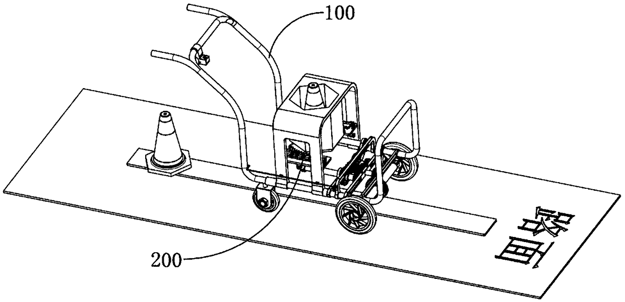 Road cone placement method capable of adjusting spacing