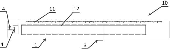 An arc template positioning adjustment device and a method for positioning the template