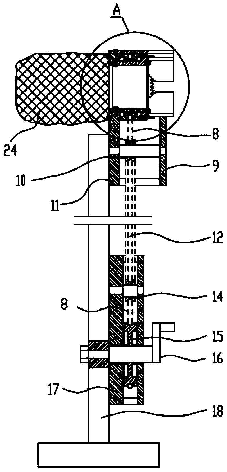 A wire-driven fruit and branch harvesting and shearing device