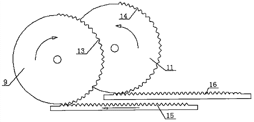 Pushing-rod single-movable-tooth efficient lubricant transmission four-cylinder internal combustion engine