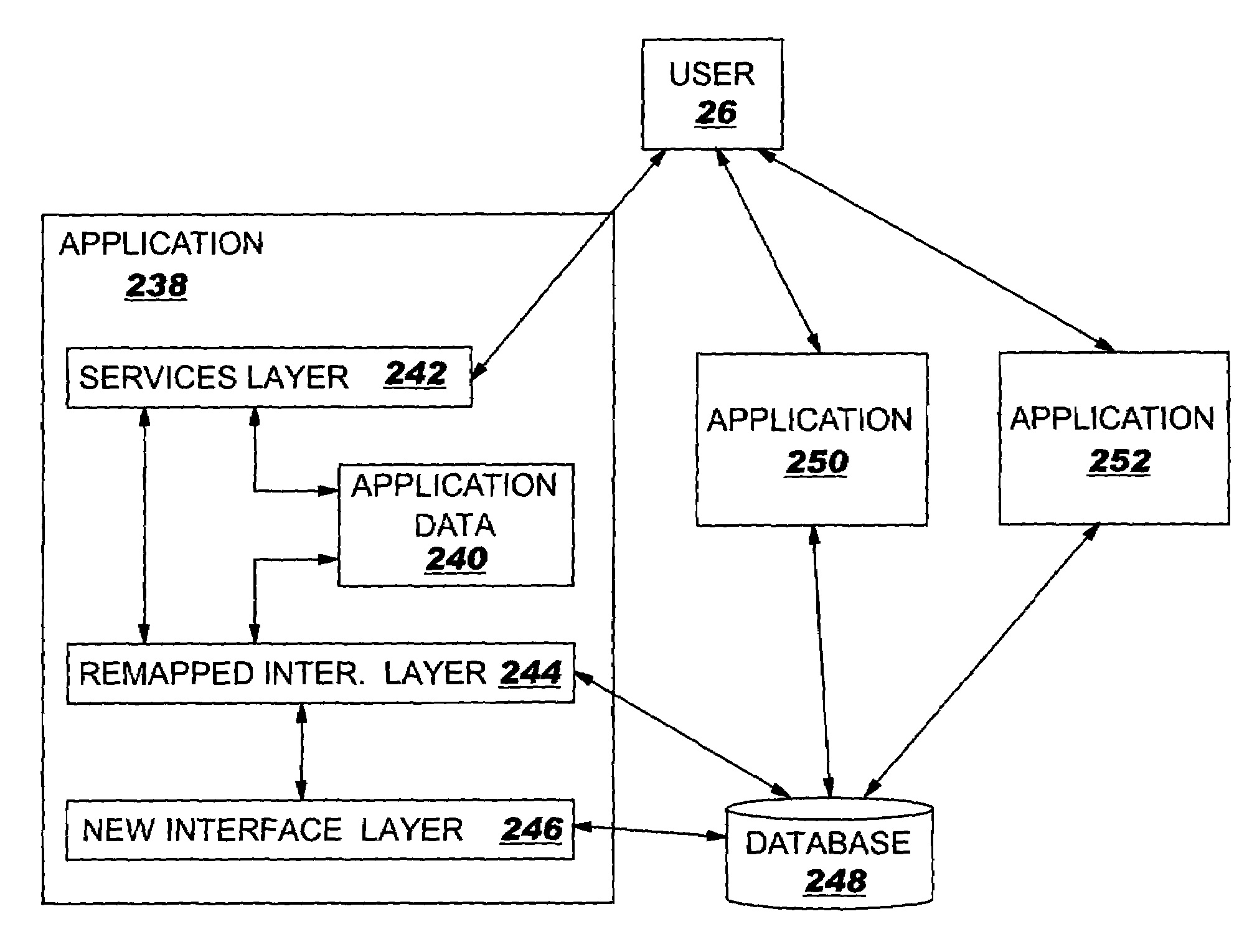 Method, system, and program product for rebasing an application