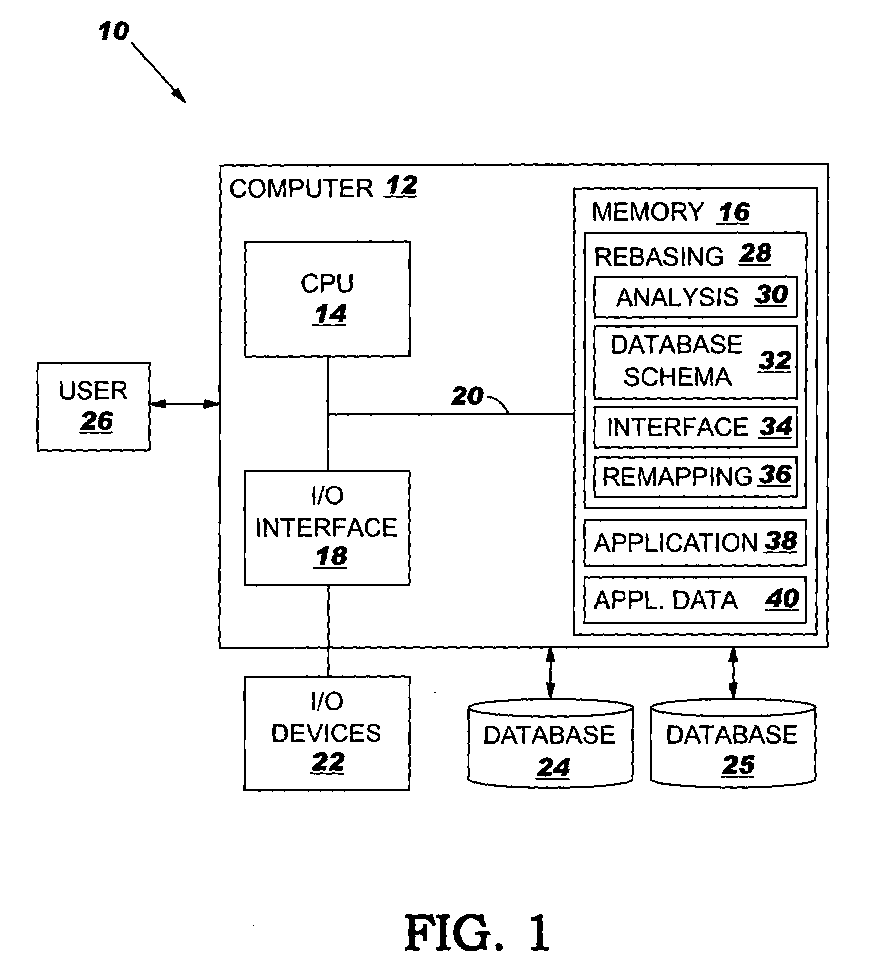 Method, system, and program product for rebasing an application