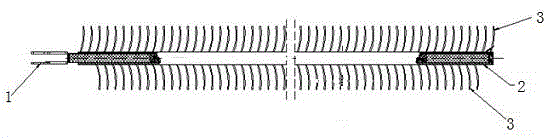 Novel oxide dust prevention PTC (positive temperature coefficient) electric heater element