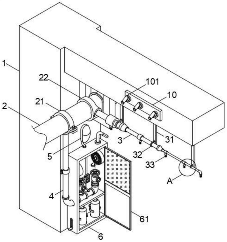 Weak current security equipment for underground garage