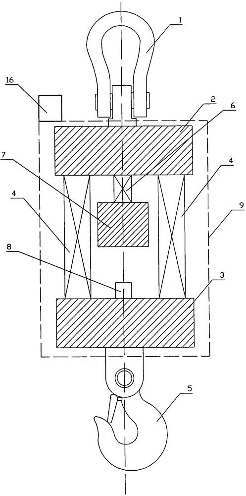 Dynamic weighing mechanism for lifting device