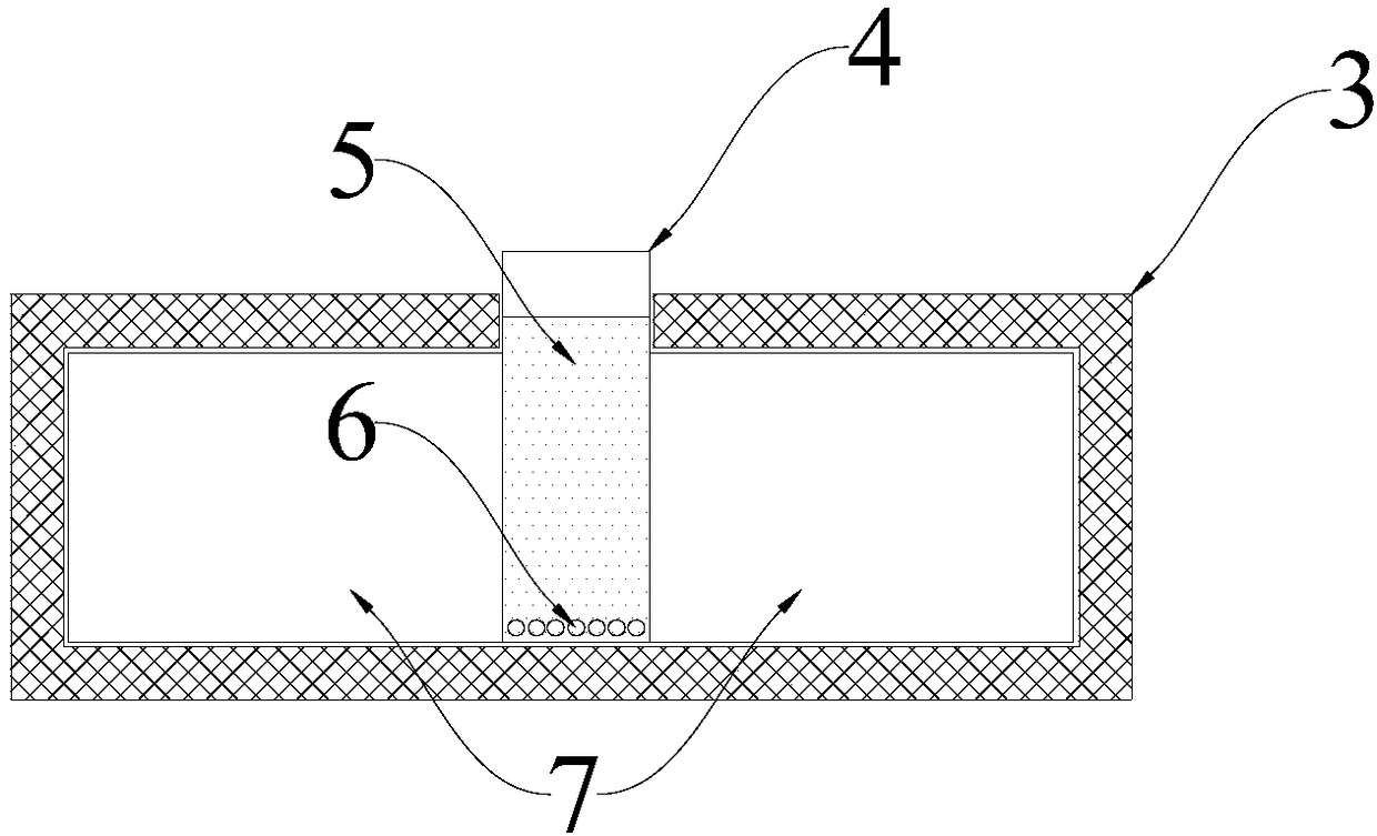 Assembled wall with vacuum box and preparation method of assembled wall