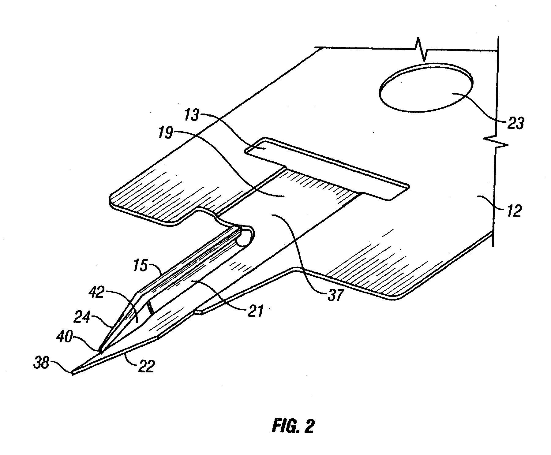 Method of analyte measurement using integrated lance and strip