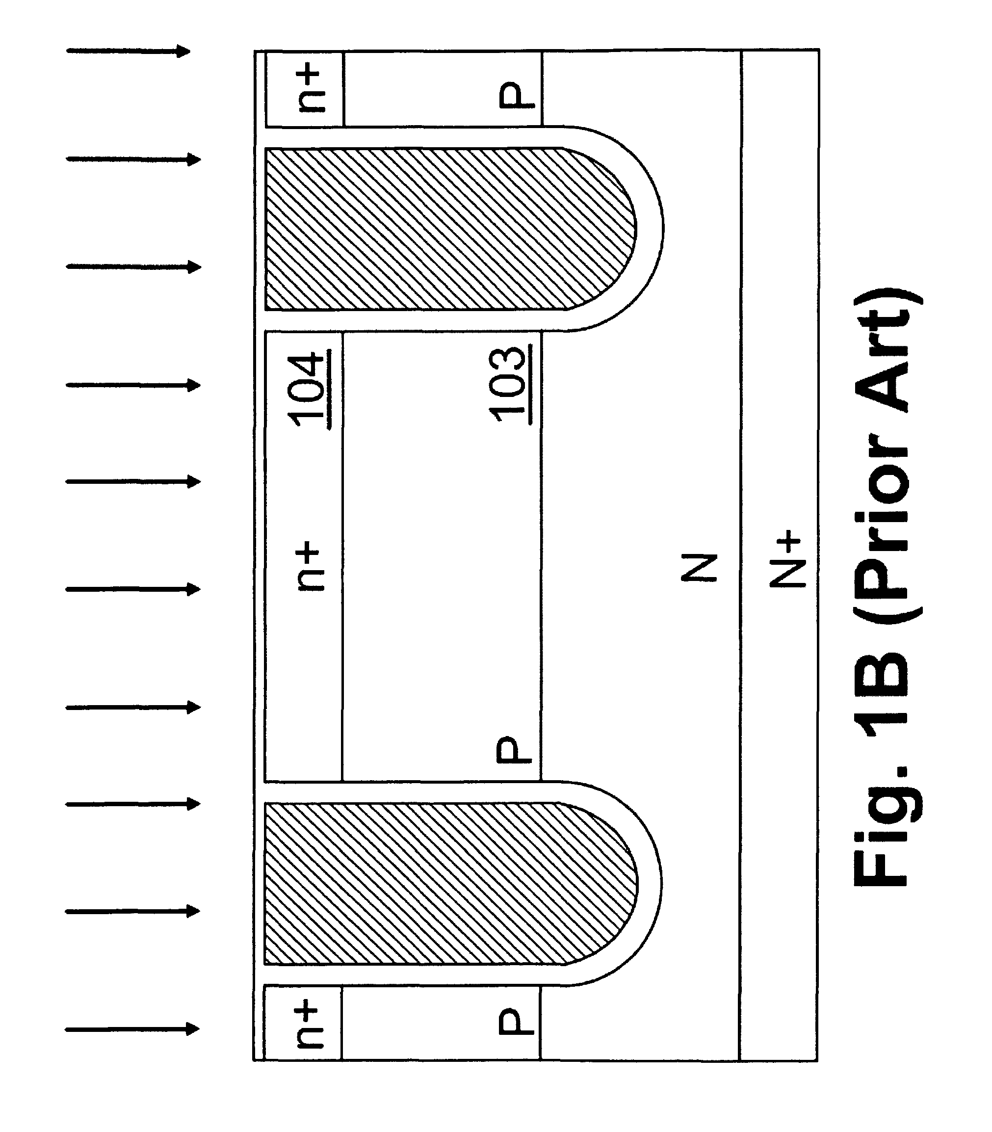 Trench MOSFET structures using three masks process