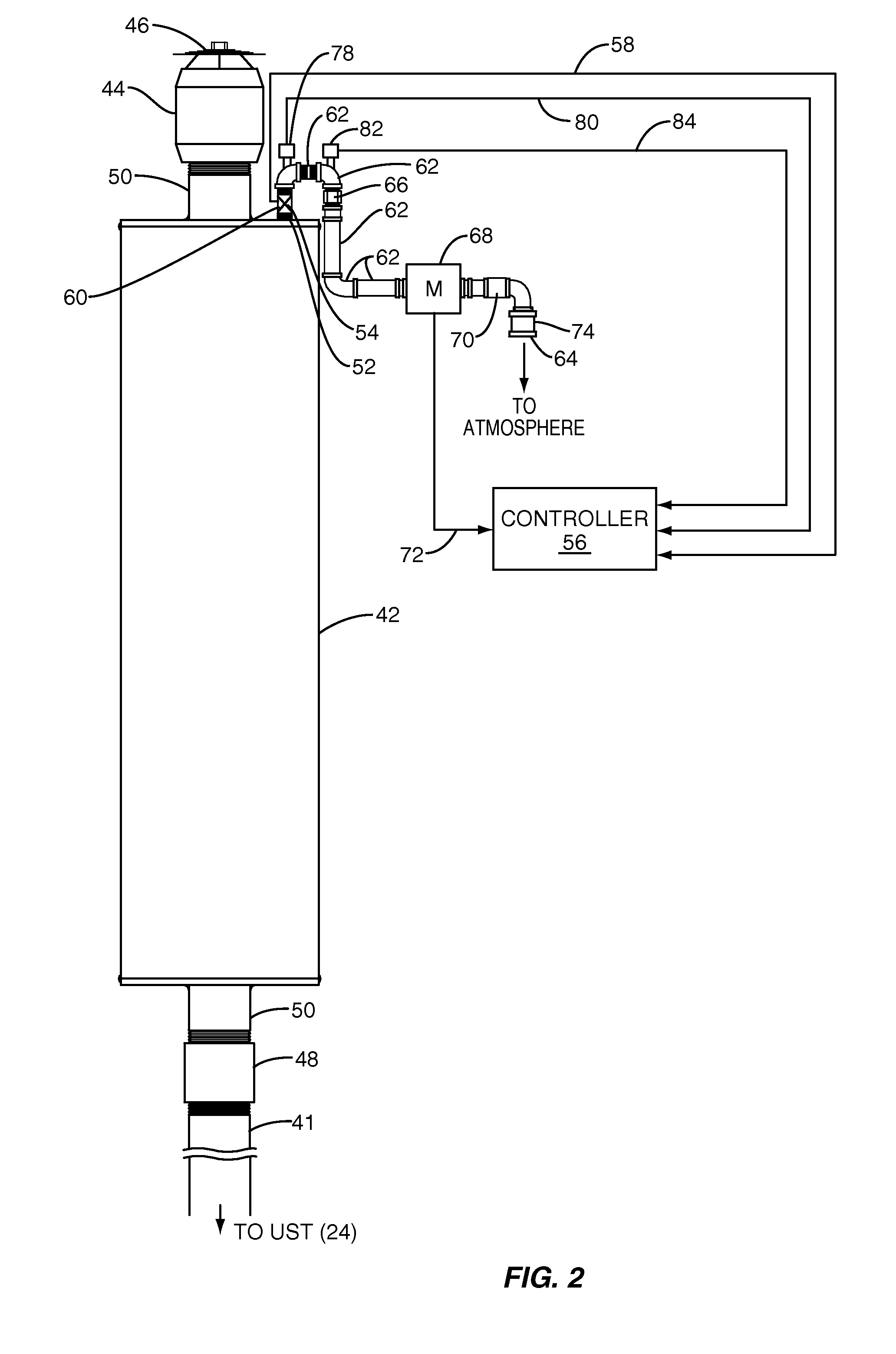 Fuel storage tank pressure management system and method employing a carbon canister