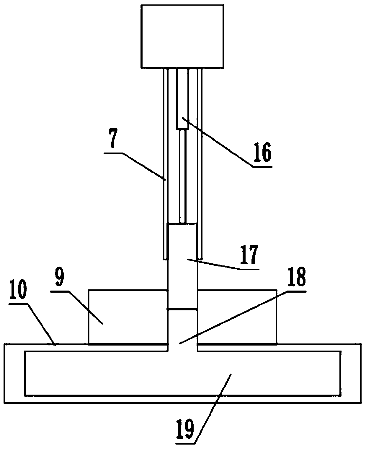 Pollution treatment device for industrial dust removal