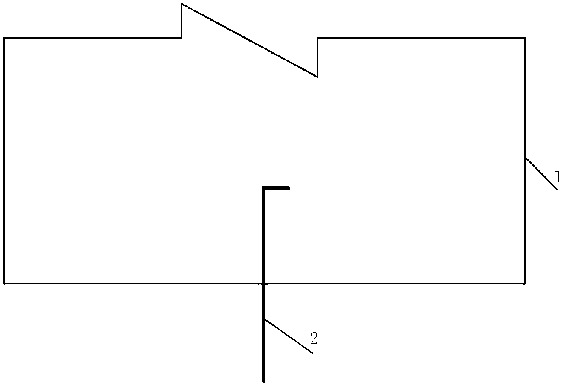 Concrete engineering deformation joint vertical water stop cavity die and construction method thereof