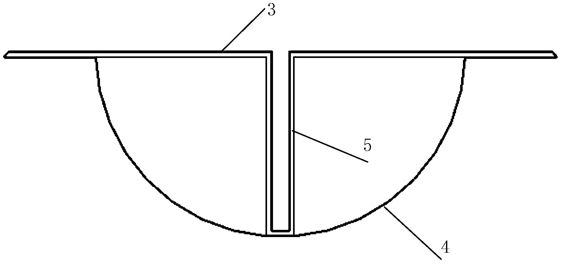 Concrete engineering deformation joint vertical water stop cavity die and construction method thereof