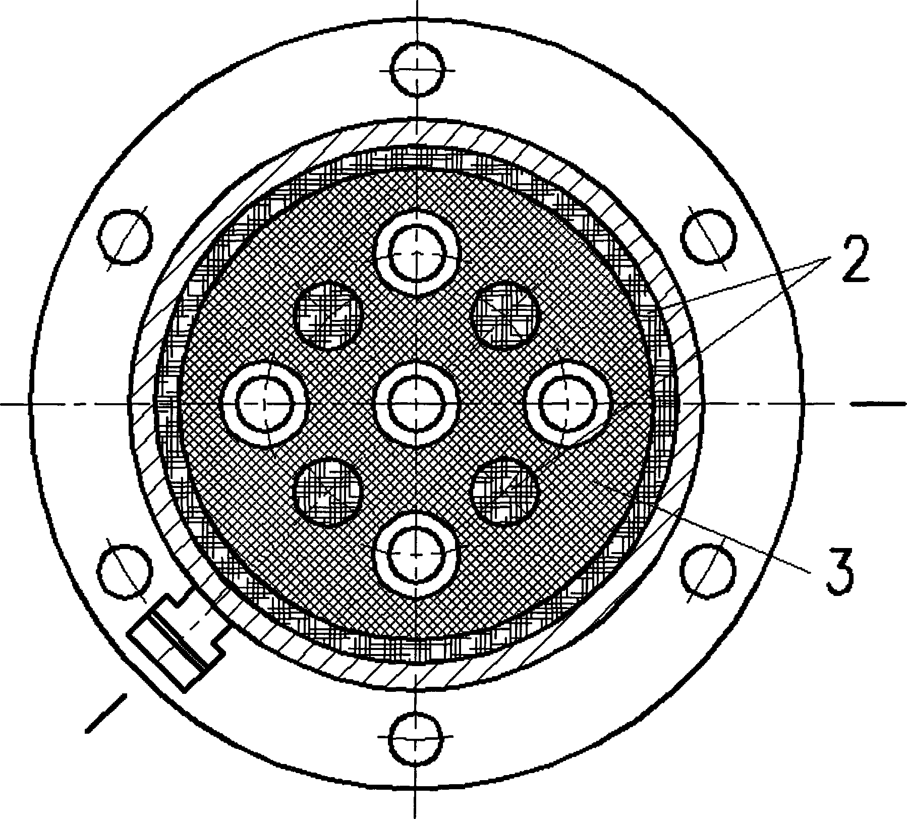 Device for constant high-temperature treatment prior to garbage incineration and flue gas purification