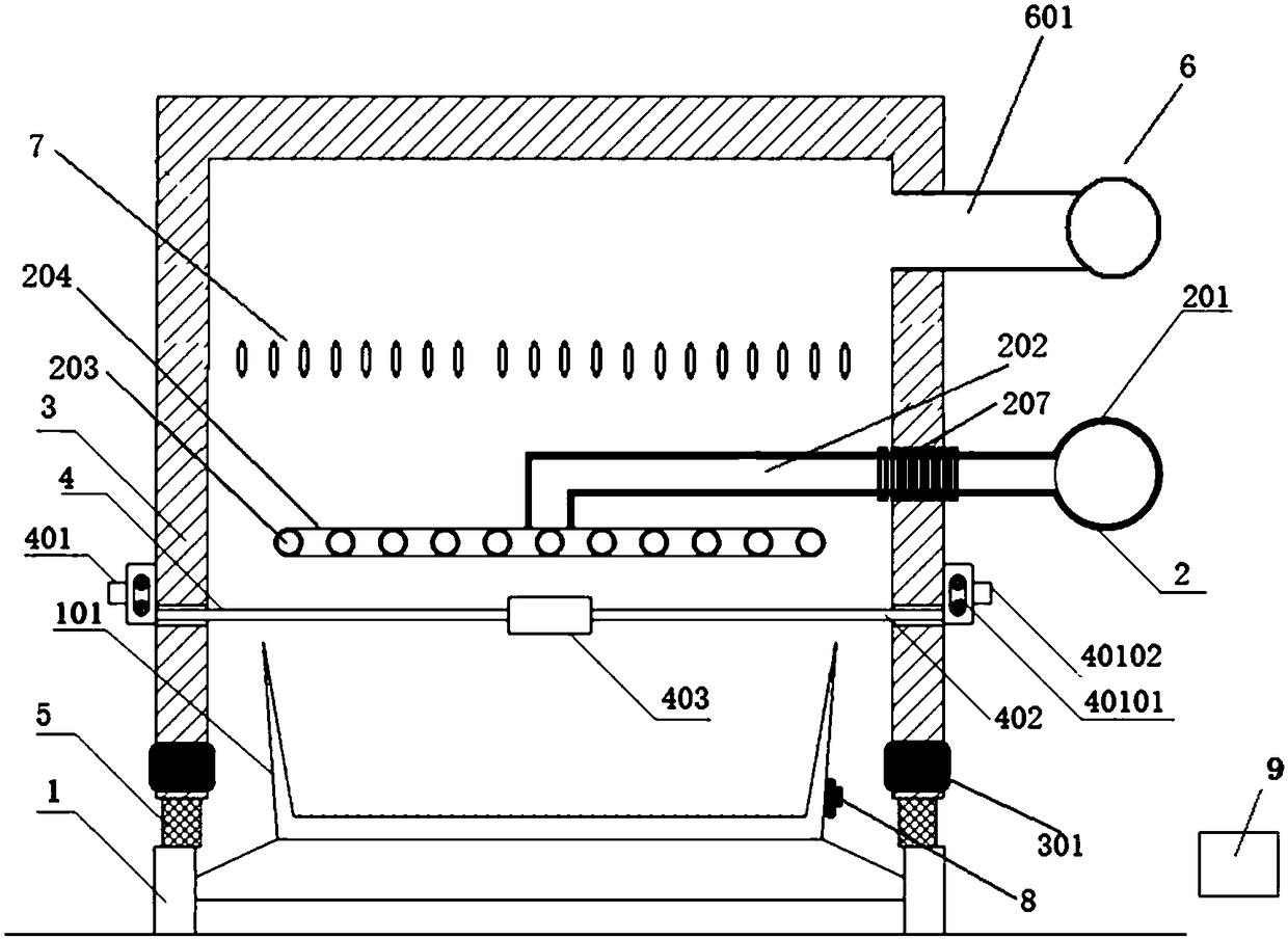 Combustion measurement device used for blowing assisted sintering method and combustion measurement method used for blowing assisted sintering method