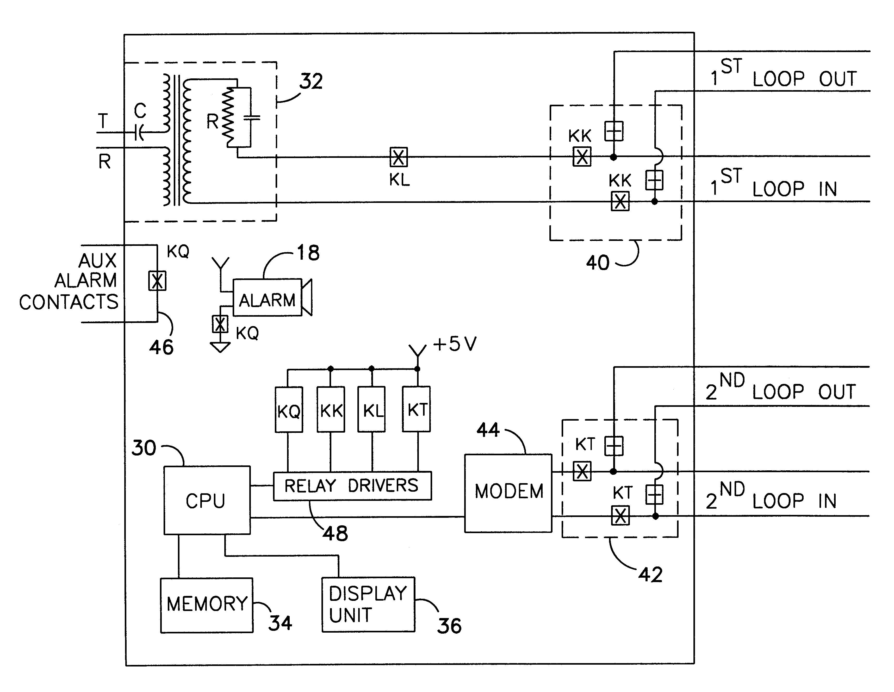 Interfacing device to be used with a telephone system terminal for transmitting extended station information to a public safety answering point