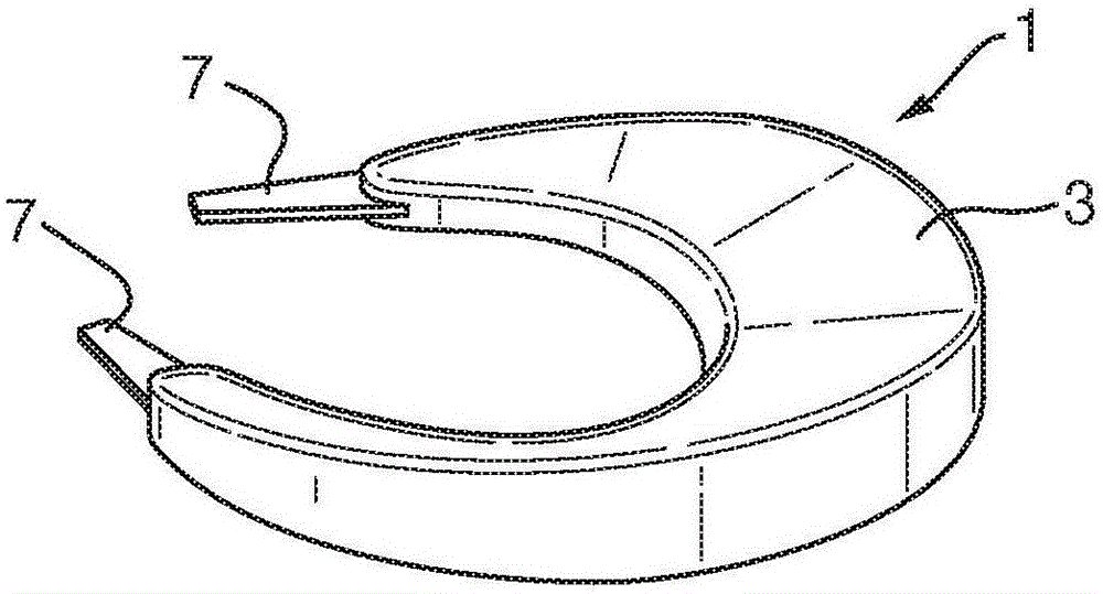 Flexible prosthetic bearing for joint