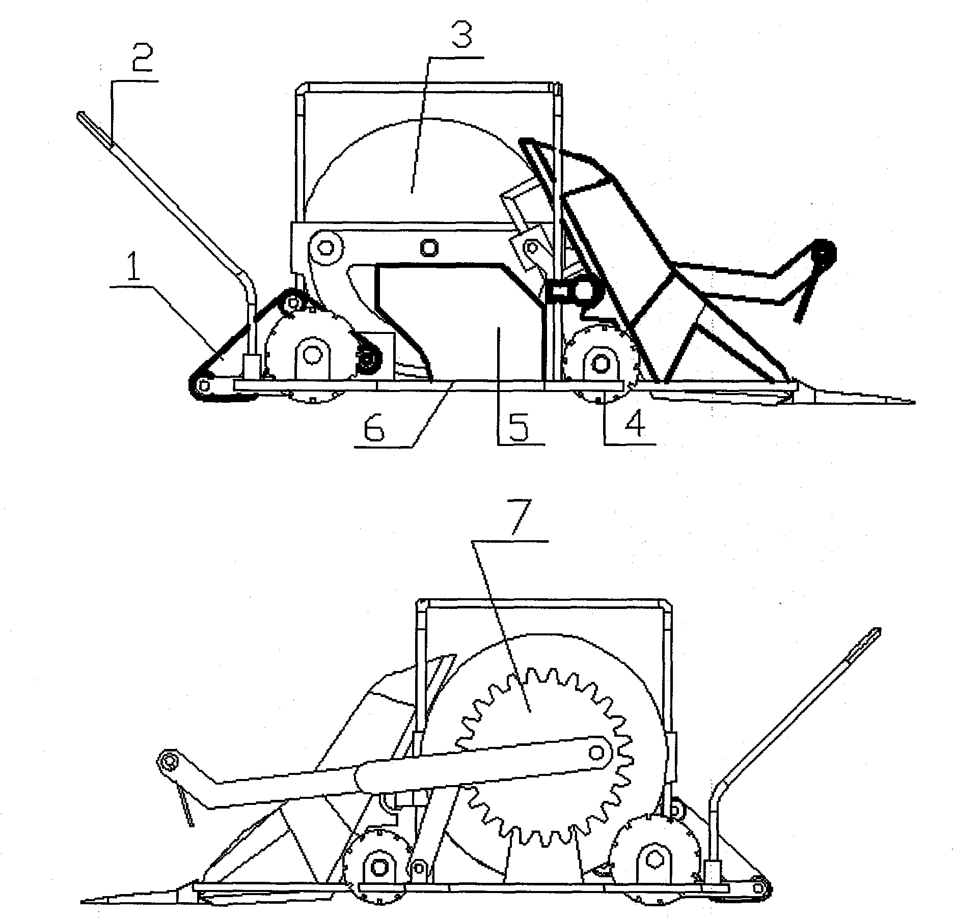 Novel washing, sweeping and mopping integrated portable garbage truck