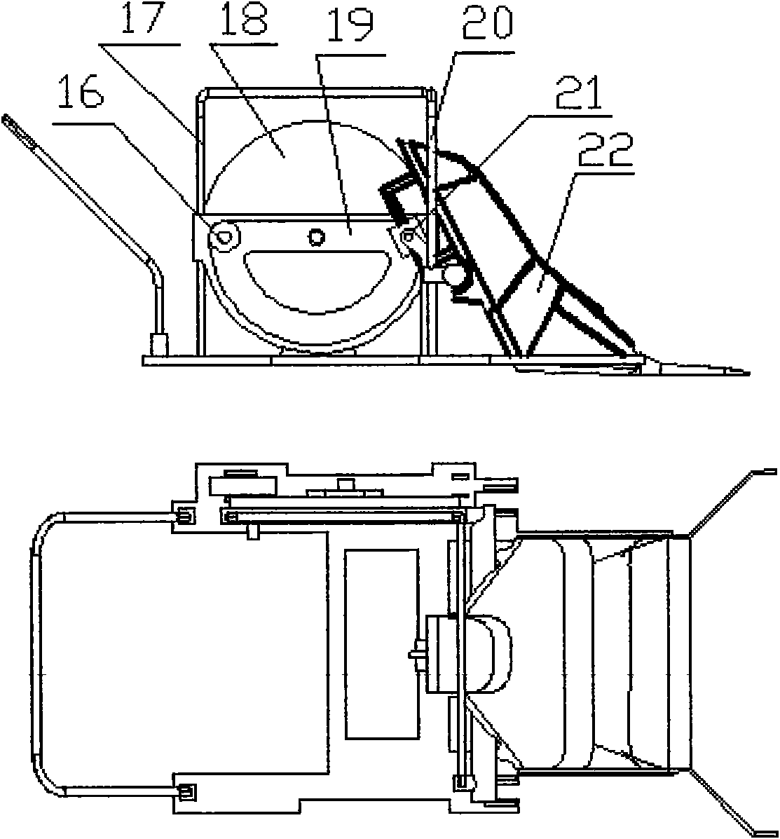 Novel washing, sweeping and mopping integrated portable garbage truck