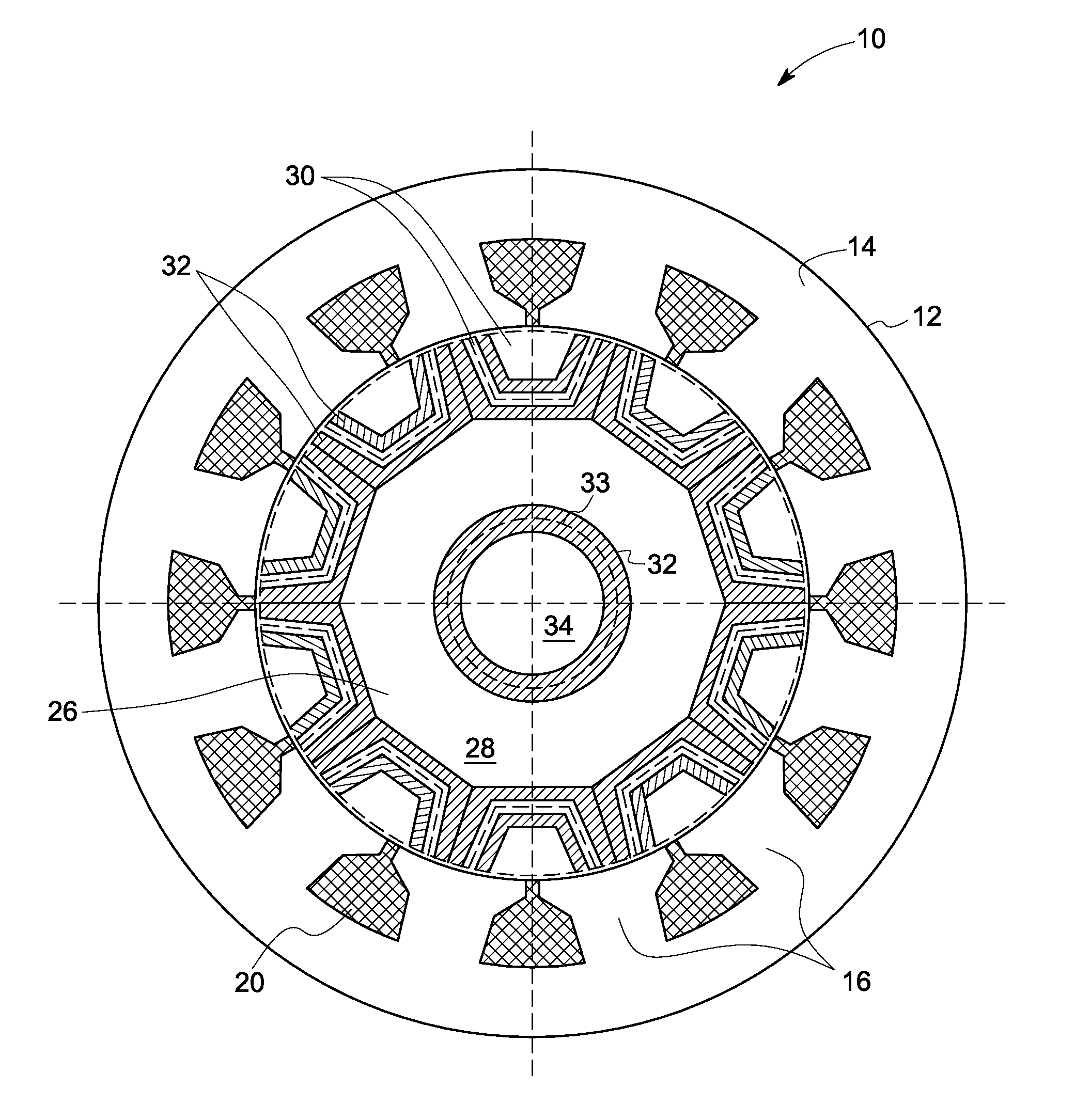 Synchronous reluctance machine