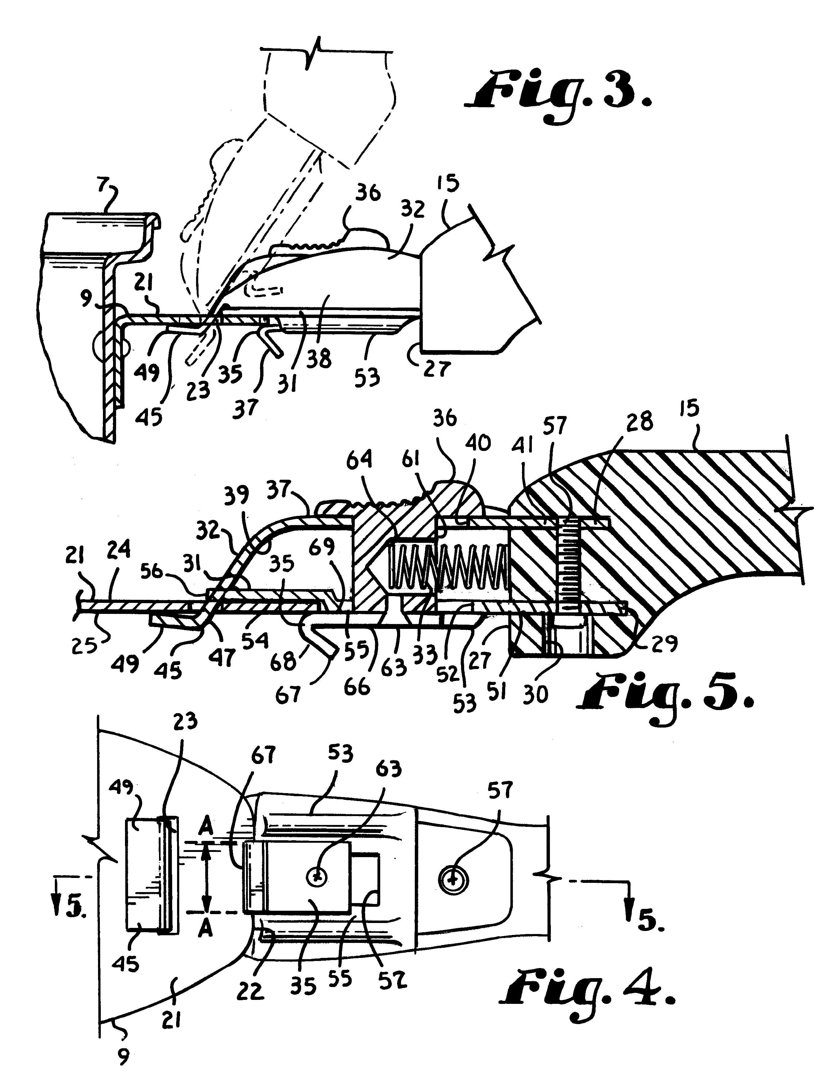 Detachable handle for vessels