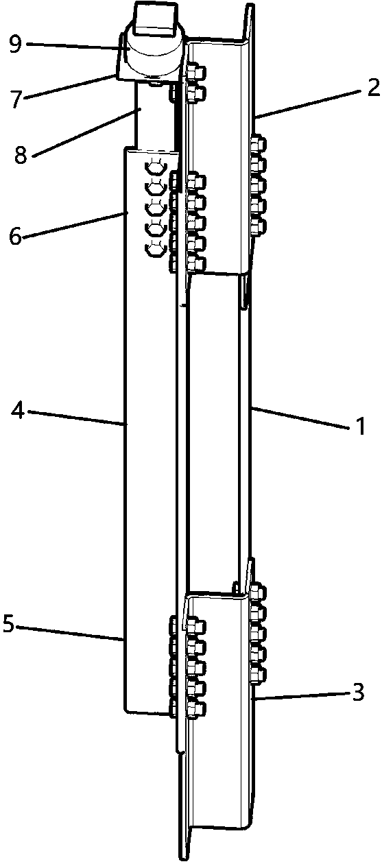 Steel tower reinforcing device and construction method thereof