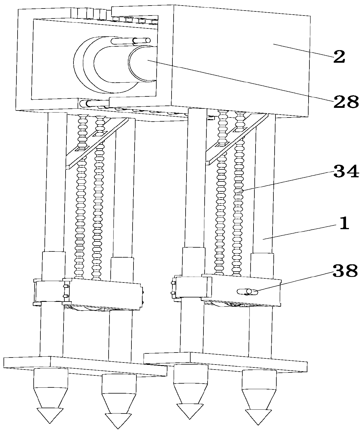 Portable wire harness tightening tool for electric power circuit laying