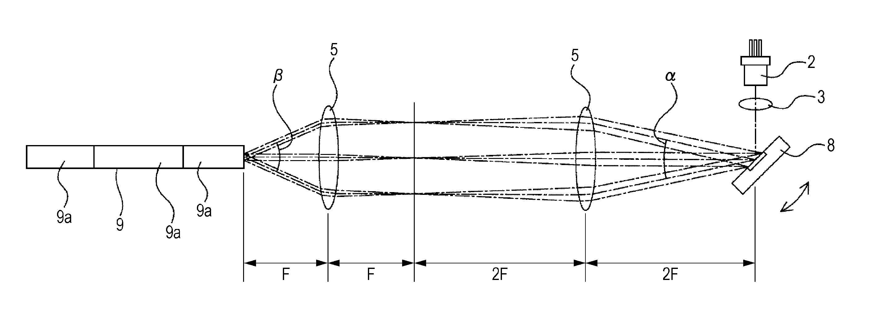 Light condensing lens and three-dimensional distance measuring apparatus