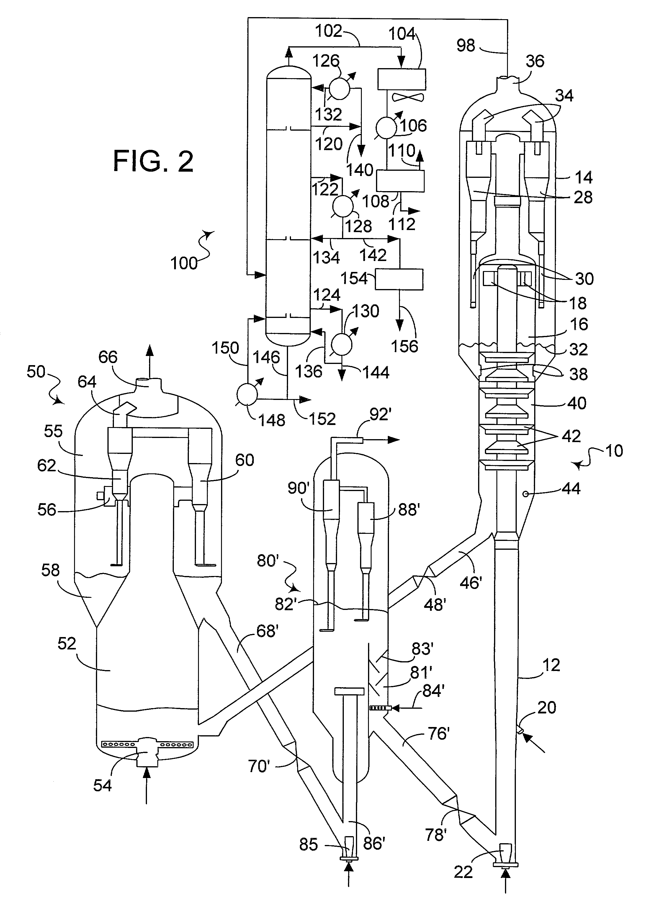 Process for upgrading fcc product with additional reactor