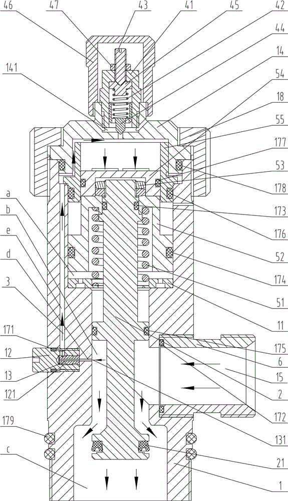 Constant-pressure container valve