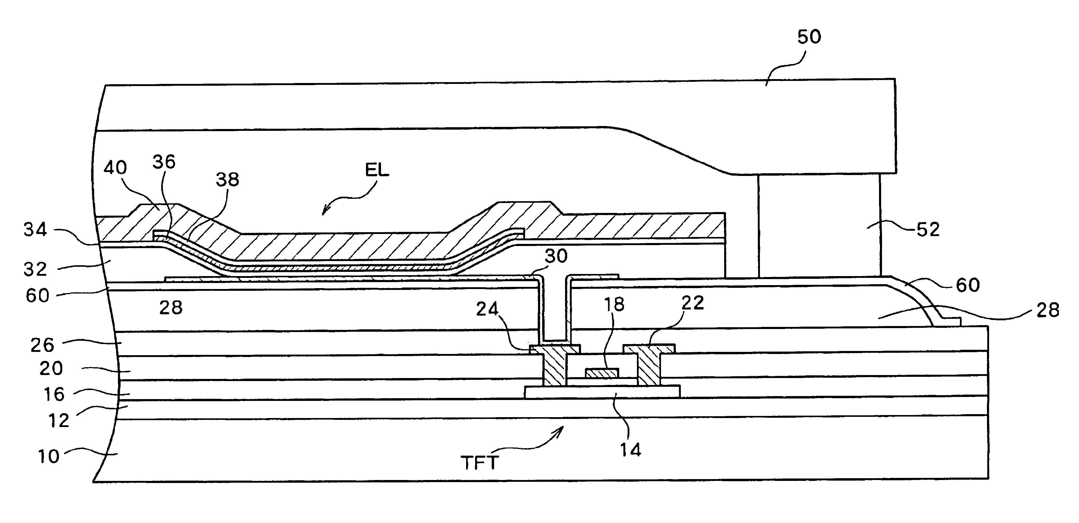 Organic electroluminescence panel