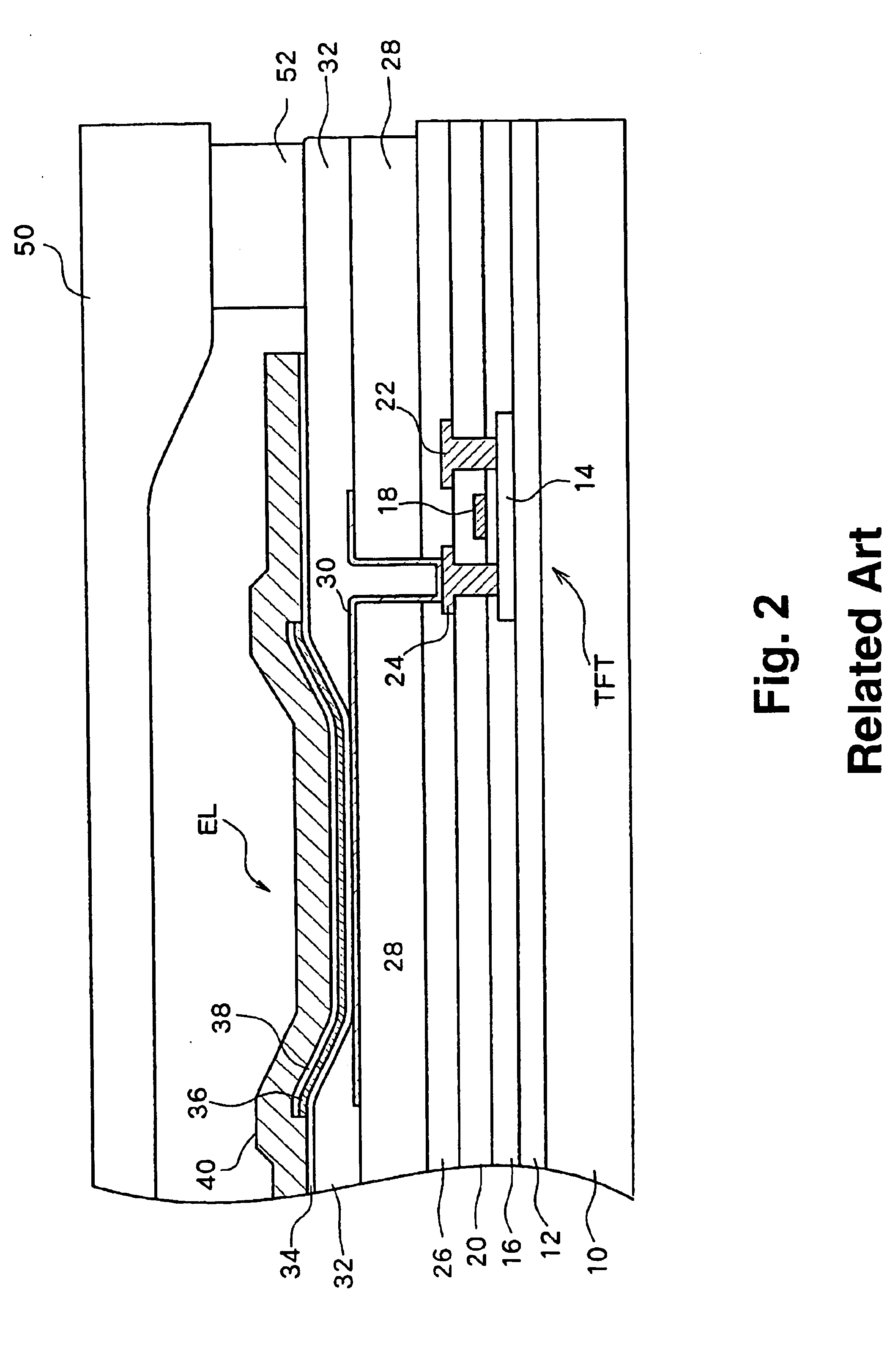 Organic electroluminescence panel