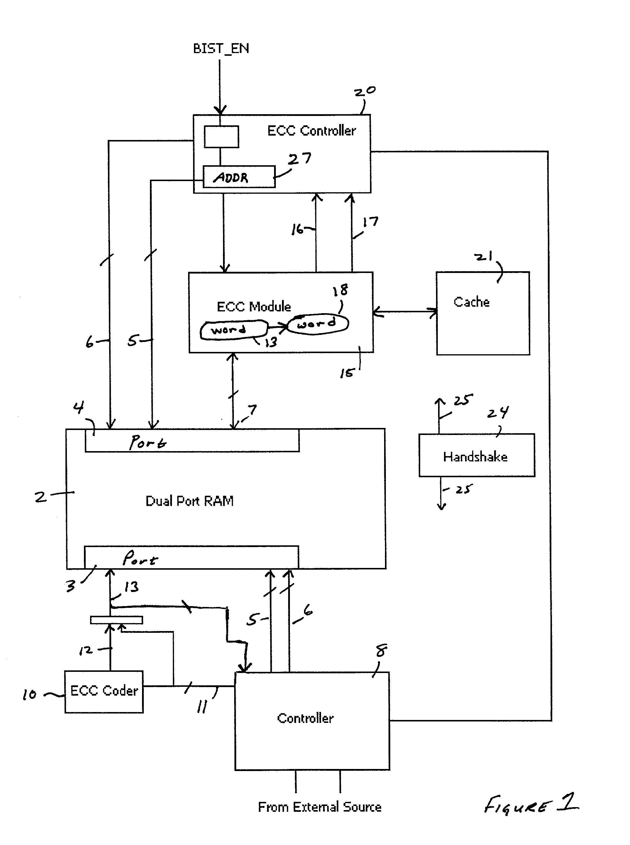 System and method for correcting soft errors in random access memory devices