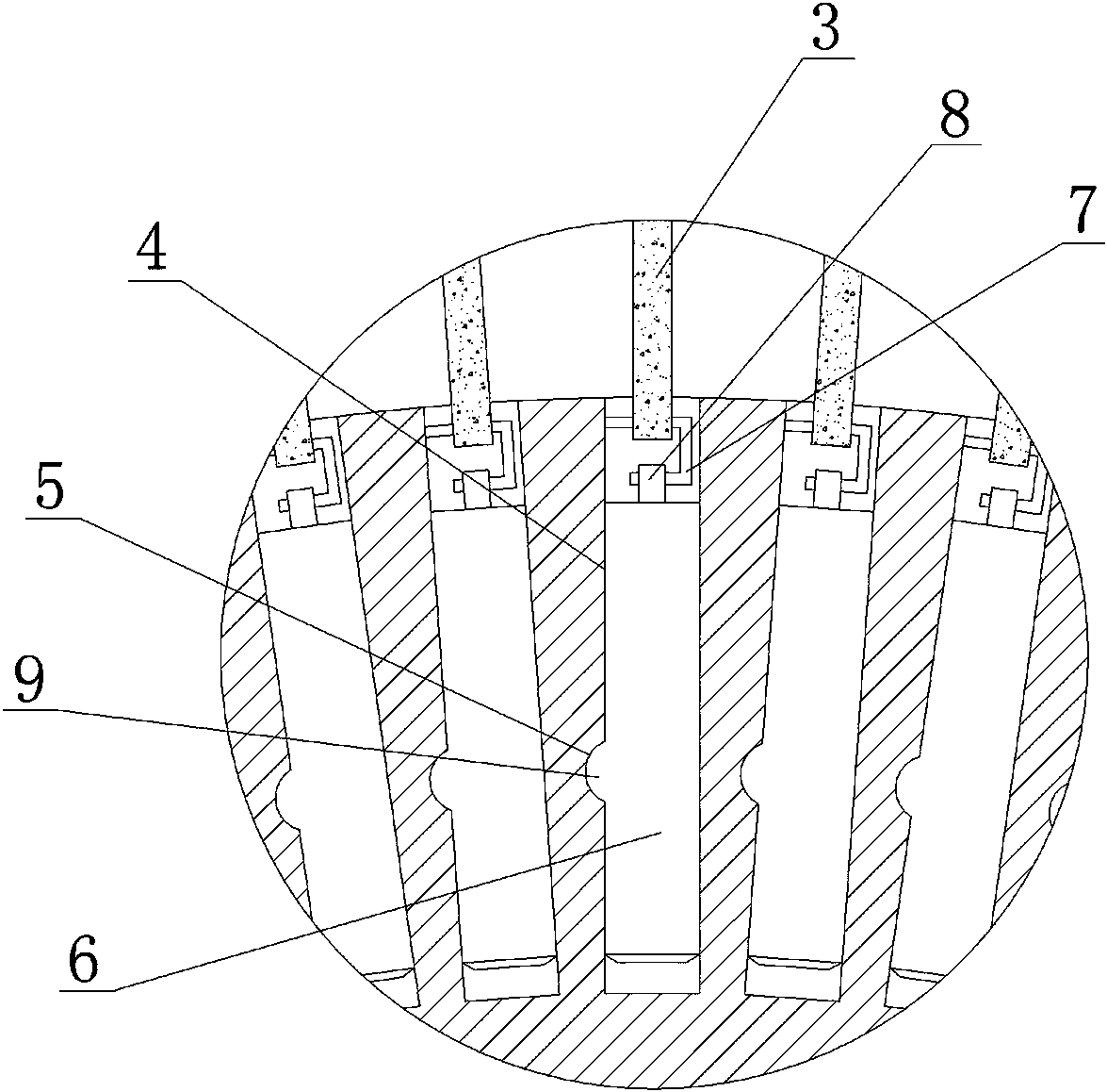 A butterfly grinding disc and its process for grinding the end face and annular groove of valve body parts