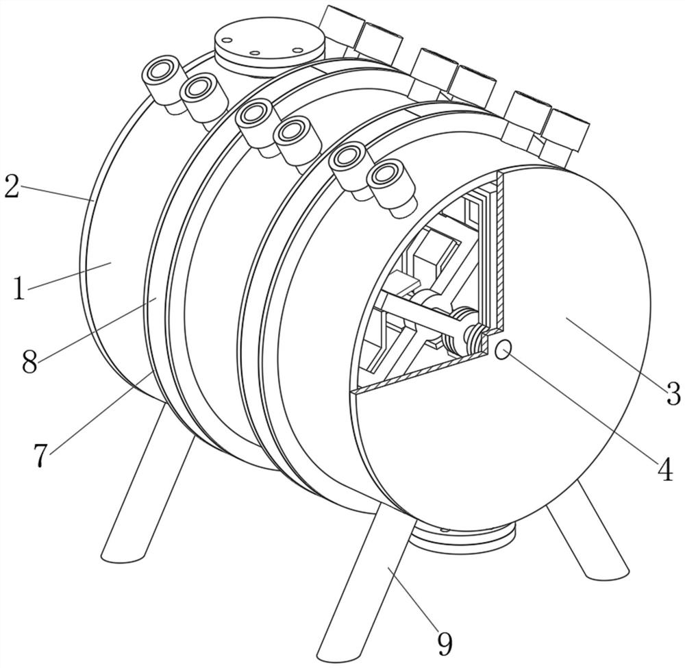 Heating type lubricating oil blending device based on electromagnetic induction principle